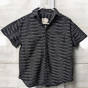 Power Of My People Wayward Fit Cotton Button Down Short Sleeve Shirt